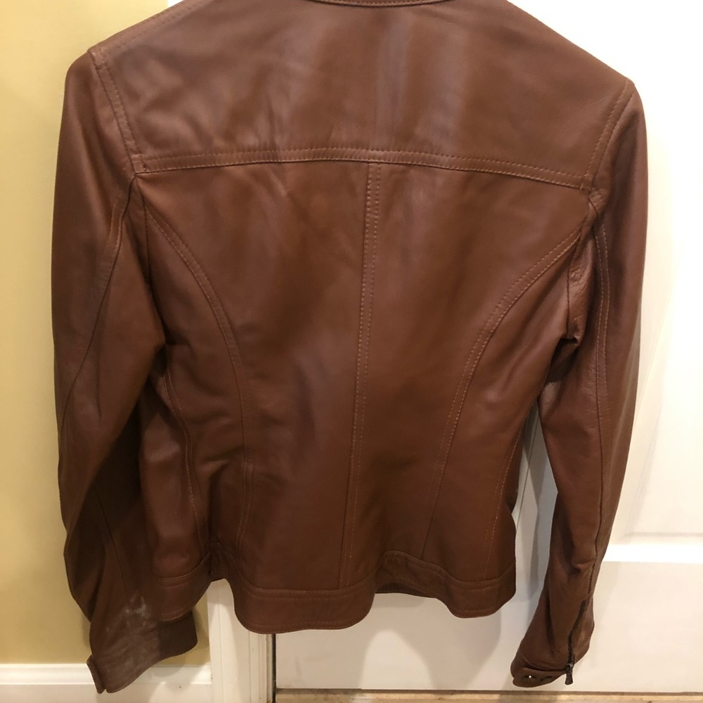 Leather jacket, made & purchased in Italy